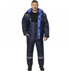 Костюм рабочий зимний муж з12-КПК с СОП син/вас оксф 44-46/170-176 Костюм рабочий зимний муж з12-КПК с СОП син/вас оксф 44-46/170-176 - фото 8