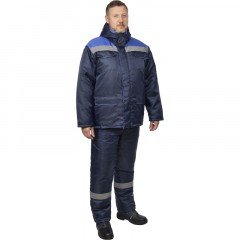 Костюм рабочий зимний муж з12-КПК с СОП син/вас оксф 44-46/182-188 Костюм рабочий зимний муж з12-КПК с СОП син/вас оксф 44-46/182-188 - фото 6
