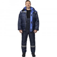 Костюм рабочий зимний муж з12-КПК с СОП син/вас оксф 44-46/182-188 Костюм рабочий зимний муж з12-КПК с СОП син/вас оксф 44-46/182-188 - фото 7