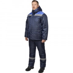 Костюм рабочий зимний муж з12-КПК с СОП син/вас оксф 48-50/182-188 Костюм рабочий зимний муж з12-КПК с СОП син/вас оксф 48-50/182-188 - фото 2