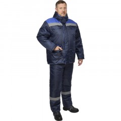 Костюм рабочий зимний муж з12-КПК с СОП син/вас оксф 48-50/182-188 Костюм рабочий зимний муж з12-КПК с СОП син/вас оксф 48-50/182-188 - фото 4