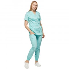 Костюм для медицинского персонала жен. М24 КБР бирюзовый 40 (158-164) Костюм для медицинского персонала жен. М24 КБР бирюзовый 40 (158-164) - фото 7