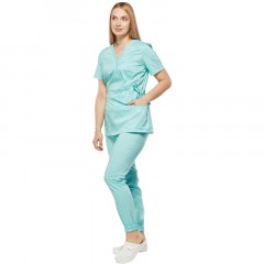 Костюм для медицинского персонала жен. М24 КБР бирюзовый 40 (158-164) Костюм для медицинского персонала жен. М24 КБР бирюзовый 40 (158-164) - фото 9