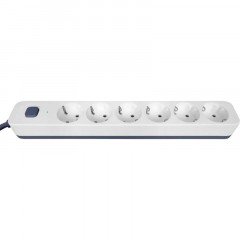 Сетевой фильтр Powercom SP-06W 1,8 м (6 розеток) белый/серый Сетевой фильтр Powercom SP-06W 1,8 м (6 розеток) белый/серый - фото 5