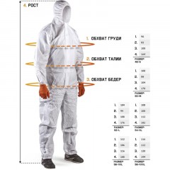 Комбинезон многоразовый защитный Jeta Safety JPC-175 Carbo-Master, р.L Комбинезон многоразовый защитный Jeta Safety JPC-175 Carbo-Master, р.L - фото 7