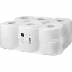 Бумага туалетная д/дисп Выбор Есть 1сл белая втор втул 200м 12рул/уп_СПБКЗН - фото 4