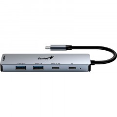 Разветвитель USB Genius UH-500, (USB хаб), серый Разветвитель USB Genius UH-500, (USB хаб), серый - фото 2