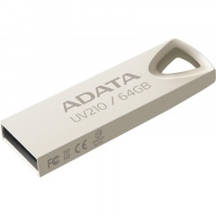 Флеш-память ADATA 64GB AUV210-64G-RGD SILVER - фото 2