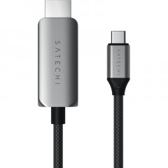Кабель Satechi USB-C To HDMI 2.1 8K Cable. Цвет: серый космос - фото 2