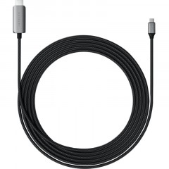 Кабель Satechi USB-C To HDMI 2.1 8K Cable. Цвет: серый космос - фото 4