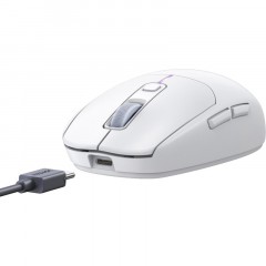 Мышь компьютерная UGREEN MU103 (15629), беспровод,игр,USB2.4 GHz&BT, белый Мышь компьютерная UGREEN MU103 (15629), беспровод,игр,USB2.4 GHz&BT, белый - фото 3