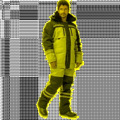 Костюм зим муж (куртка, пк) з03 сер/чер 104-108/170-176 - фото 16