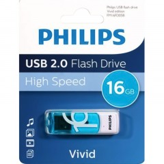 Флеш-память PHILIPS VIVID2.0 16GB, USB 2.0 - фото 2