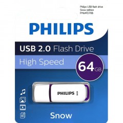 Флеш-память PHILIPS SNOW2.0 64GB, USB 2.0 - фото 3