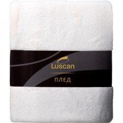 Плед микрофибра Luscan, бежевый 150x200 Плед микрофибра Luscan, бежевый 150x200 - фото 6