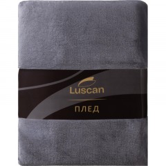 Плед микрофибра Luscan, серый 200х220 Плед микрофибра Luscan, серый 200х220 - фото 6