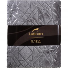 Плед микрофибра Luscan, фольга серый 200х220 Плед микрофибра Luscan, фольга серый 200х220 - фото 6