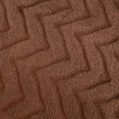 Плед микрофибра Luscan, фактура кофейный 200х220 - фото 3