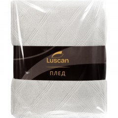 Плед микрофибра Luscan, фактура серый 150x200 Плед микрофибра Luscan, фактура серый 150x200 - фото 6