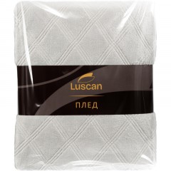 Плед микрофибра Luscan, фактура серый 200х220 Плед микрофибра Luscan, фактура серый 200х220 - фото 6