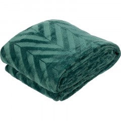 Плед микрофибра Luscan, фактура изумрудный 200х220