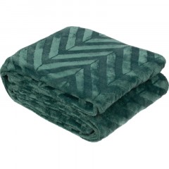 Плед микрофибра Luscan, фактура изумрудный 200х220 - фото 2