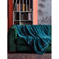 Плед микрофибра Luscan, фактура изумрудный 200х220 - фото 8