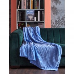 Плед микрофибра Luscan, фактура синий 200х220 - фото 8