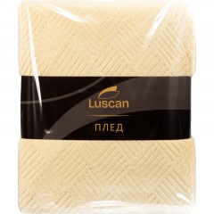 Плед микрофибра Luscan, фактура бежевый 200х220 Плед микрофибра Luscan, фактура бежевый 200х220 - фото 6
