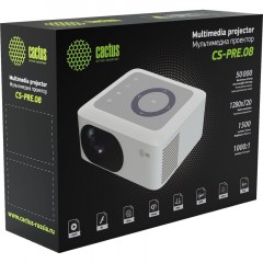 Проектор Cactus CS-PRE.08WT.WXGA LCD 1500Lm ANSI 1000:1 1xHDMI 0.5кг - фото 8