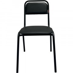 Стул КО_Echair РС01.00.42 каркас черный, к/з черный 201 - фото 2