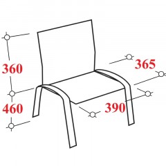 Стул КО_Echair РС01.00.42 каркас черный, к/з черный 201 - фото 4