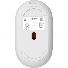 Мышь компьютерная Acer OMR301 1600dpi/беспроводная/BT/Radio/USB/белый Мышь компьютерная Acer OMR301 1600dpi/беспроводная/BT/Radio/USB/белый - фото 3