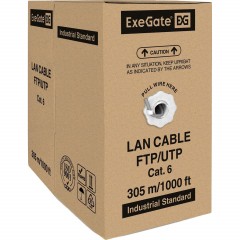 Кабель ExeGateUTP4-C6-CU-S23-IN-PVC-GY-305-FLUKE UTP - фото 3