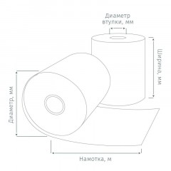 Ролики для касс 57x30x12, 189 рул/уп Ролики для касс 57x30x12, 189 рул/уп - фото 3