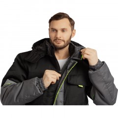 Костюм рабочий зимний муж з43-КПК сер/чер (р.56-58) 158-164 (серия З) Костюм рабочий зимний муж з43-КПК сер/чер (р.56-58) 158-164 (серия З) - фото 14