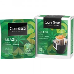 Кофе Coffesso Brazil Alto дрип-пакет 5 шт/уп Кофе Coffesso Brazil Alto дрип-пакет 5 шт/уп - фото 2