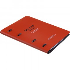 Тетрадь общая, IS, 175х212мм, 120л., клетка, кольца. Color, красный N4587 Тетрадь общая, IS, 175х212мм, 120л., клетка, кольца. Color, красный N4587 - фото 4