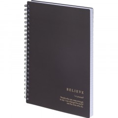 Тетрадь общая, BS, А5, 120л., клетка, спираль. Believe, черный N4200 Тетрадь общая, BS, А5, 120л., клетка, спираль. Believe, черный N4200 - фото 2