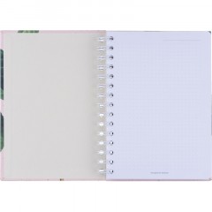 Тетрадь общая, BS, А5, 120л., точка, твердый, спираль. Flora, персики N4211 Тетрадь общая, BS, А5, 120л., точка, твердый, спираль. Flora, персики N4211 - фото 5