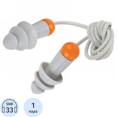 Беруши многоразовые силикон JetaSafety Sonido Max 33дБ без бокса(JEM31-b)