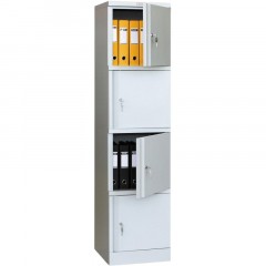 Шкаф для бумаг 0MX_ПРАКТИК АМ 1845/4 4 дв 472х458х1830 Шкаф для бумаг 0MX_ПРАКТИК АМ 1845/4 4 дв 472х458х1830 - фото 3