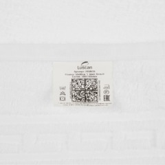 Набор полотенец махровых Luscan/бордюр 380г/м2, 50х90 белый, 10 шт/уп - фото 4