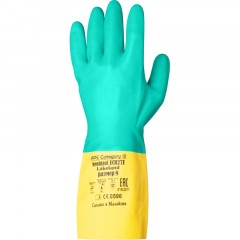 Перчатки защитные неопрен/латекс Lakeland Neolasol ECR27F цв.желт/син р.10 Перчатки защитные неопрен/латекс Lakeland Neolasol ECR27F цв.желт/син р.10 - фото 3