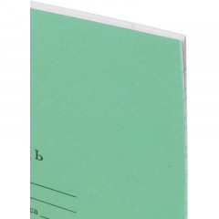 Тетрадь школьная А5 12л ГОЗНАК косая линейка 60г/м2 бел&gt;96% зеленая уп20шт - фото 3