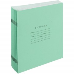 Тетрадь школьная А5 12л ГОЗНАК косая линейка 60г/м2 бел&gt;96% зеленая уп20шт - фото 9