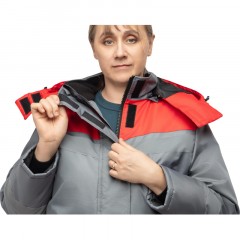 Куртка рабочая зимняя женская з46-КУ сер/крас (р.48-50) 170-176 Куртка рабочая зимняя женская з46-КУ сер/крас (р.48-50) 170-176 - фото 13