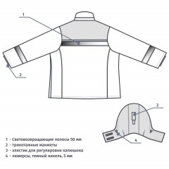 Куртка зим жен з46 сер/крас 112-116/170-176 - фото 23