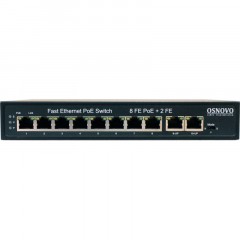 Коммутатор Osnovo SW-21000(120W) (L2) 10x100Мбит/с 8PoE 120W неуправляемый - фото 2
