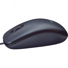 Мышь компьютерная Logitech M90 [910-001795] проводная, черный - фото 4